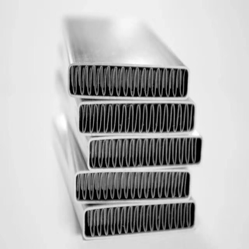 Tiub Intercooler Dikimpal Segi Empat Aluminium